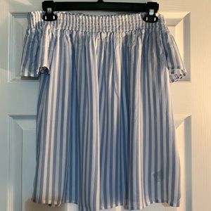 Old Navy off the shoulder striped blouse